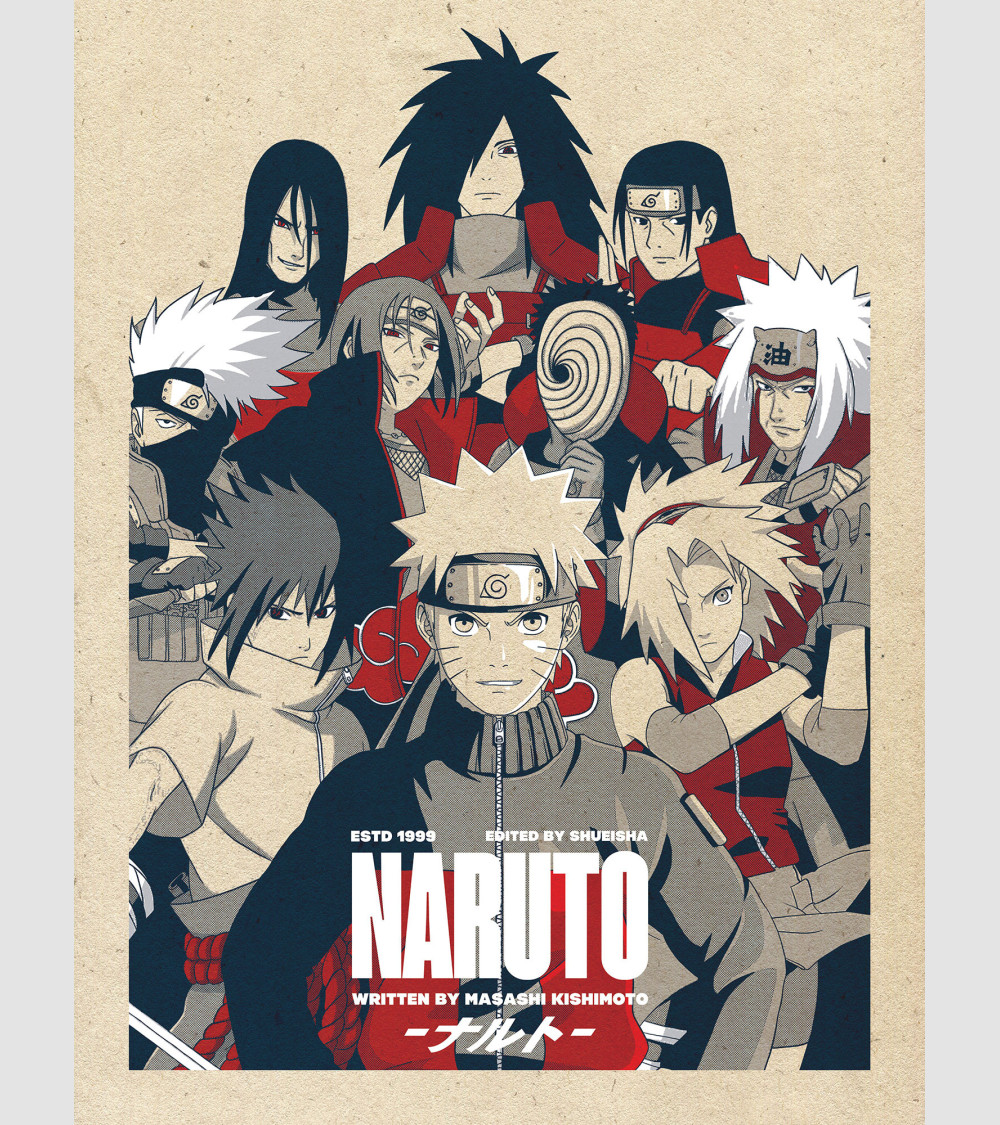 Tableau déco Naruto Manga Pop Art - Tableau Deco