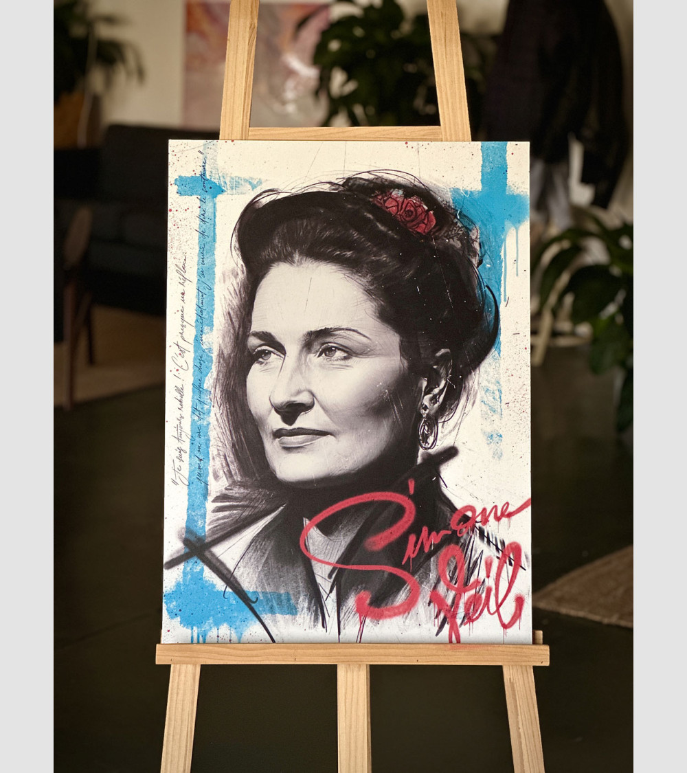 Tableau Veil Streetart Fframe Boutique En Ligne